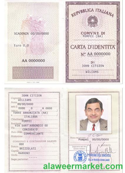 Italy Identity Card (La Carta D'Identita' Italiana)